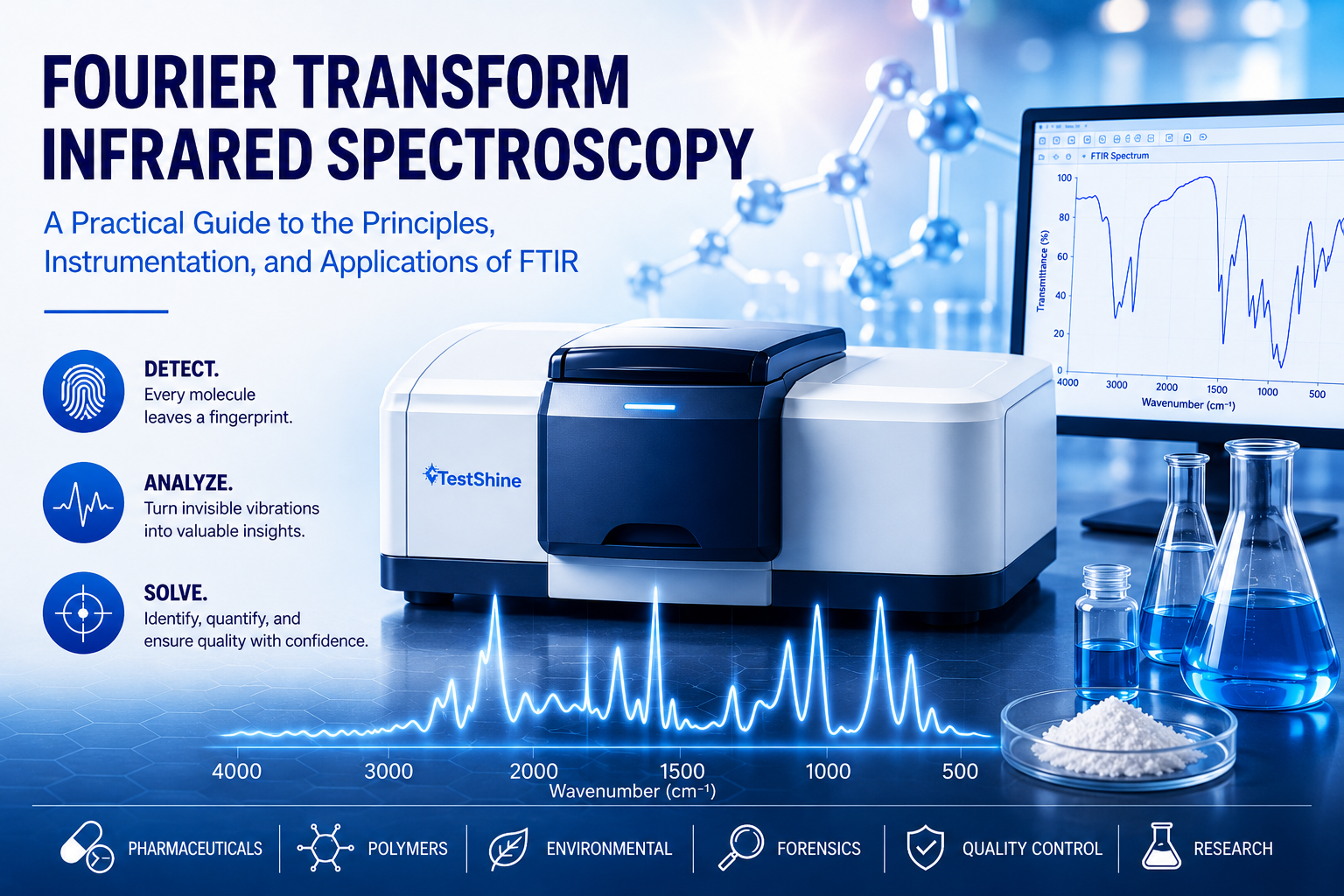 Fourier Transform Infrared Spectroscopy — a practical guide to the principles, instrumentation, and applications of FTIR.