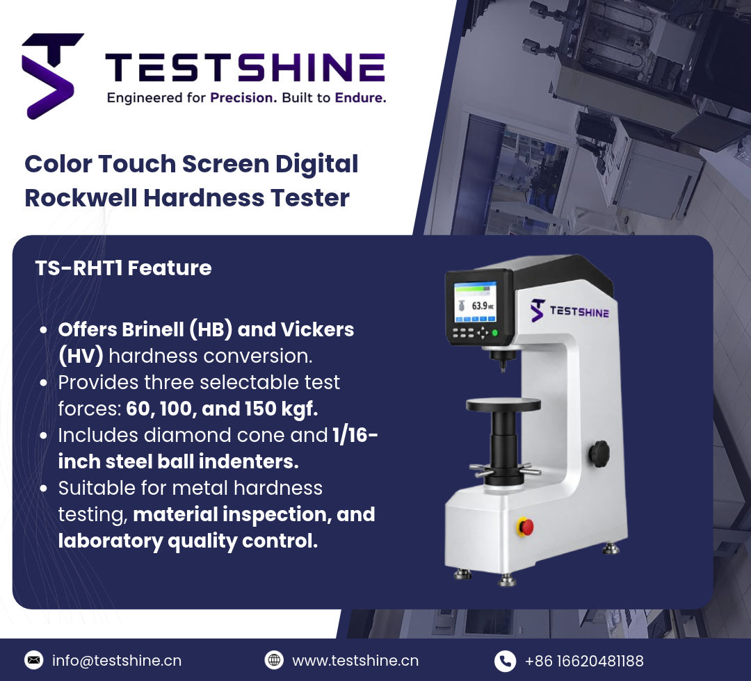 Color Touch Screen Digital Rockwell Hardness Tester