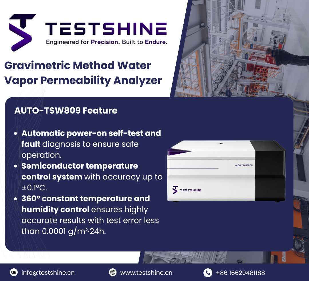 Gravimetric Method Water Vapor Permeability Analyzer
